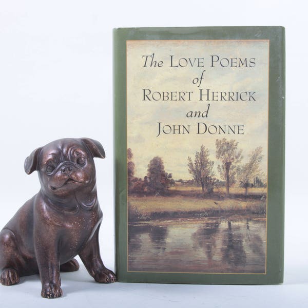 The Love Poems, Robert Herrick, John Donne, Barnes & Noble Books, 1990s, 90s, Hardcover, Slipcover, Collection, Vintage, Nostalgia ~ 508