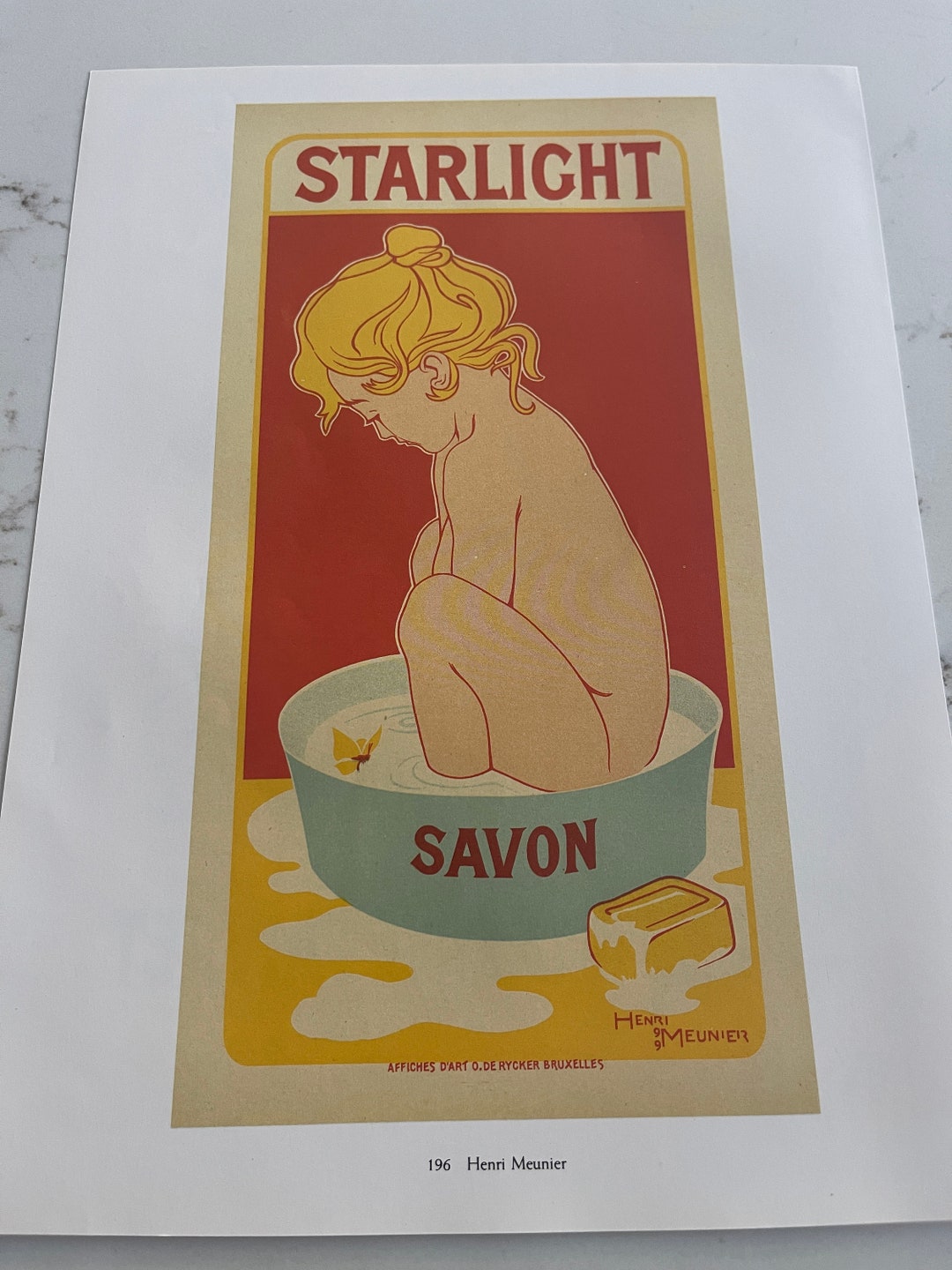 French Soap Poster, Starlight Savon Artwork by Henri Meunier, Classic