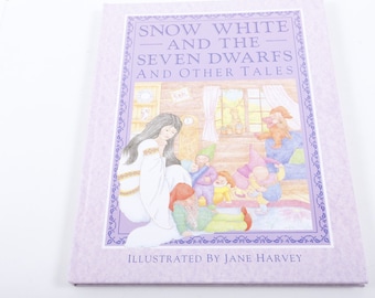 Snow White and the Seven Dwarfs Other Tales Jane Harvey 1988 Vintage Picture Book Illustrations Child Reading Nursery Library ~ 20-01-217