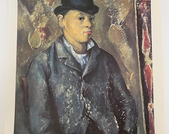 Paul Cézanne, The Artist's Son, Paul, Print, Book Page, Painting, Reproduction, Art, French Impressionism, Portrait, ~ 240730-WH M-03-01