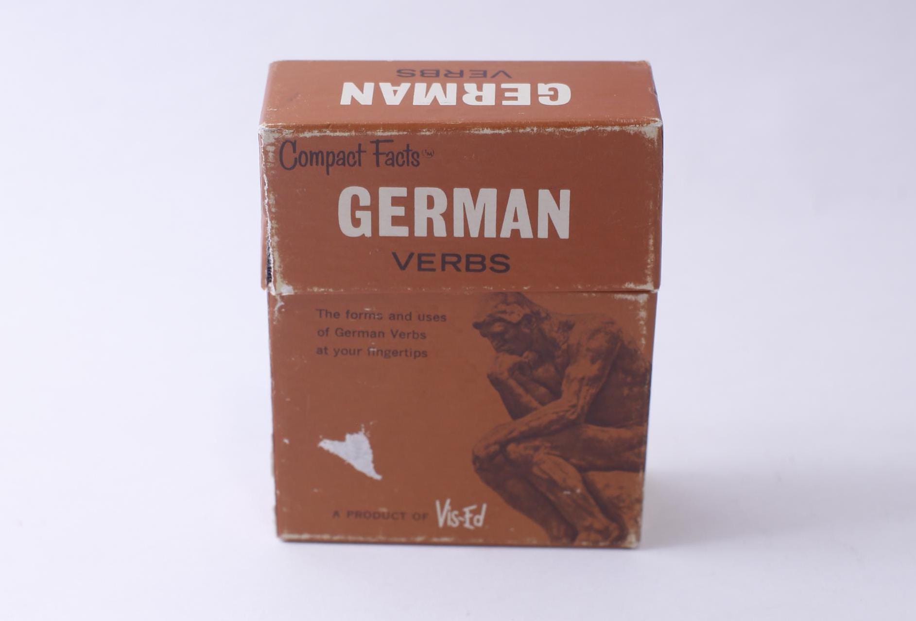 German Verbs, Flash Cards Set, Compact Facts, Vis-ed, Language Learning ...