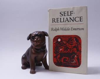 Ralph Waldo Emerson, Self-Reliance, Illustrated, Stanley Clough, Peter Pauper Press, 1967, Hardcover, Slipcover, FLAWS ~ 20-01-480