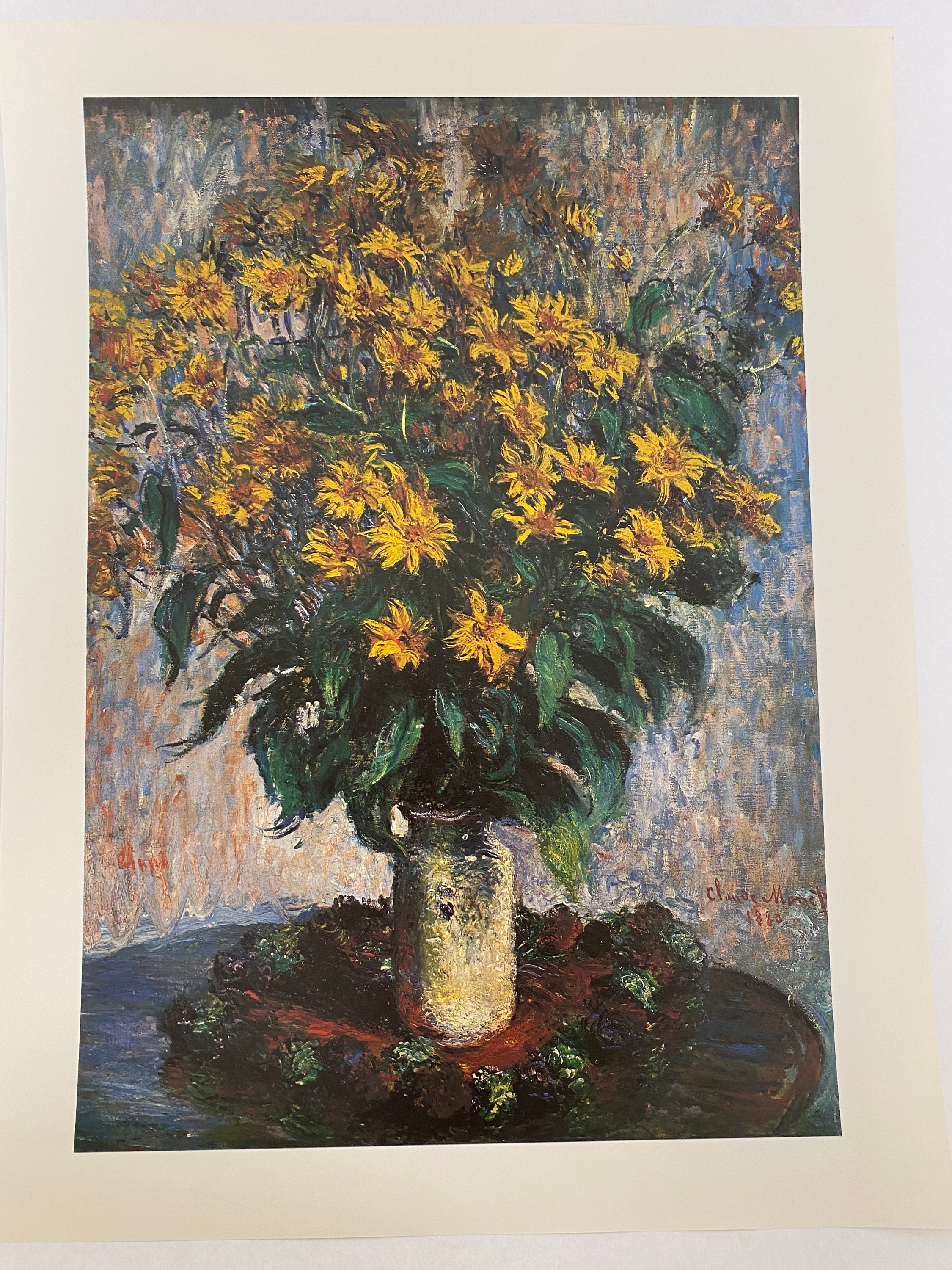 クロード・モネ、菊の花瓶、花、フランス、印象派、絵、ポスター クロード・モネ、菊の花瓶、花、フランス、印象派、絵、ポスター