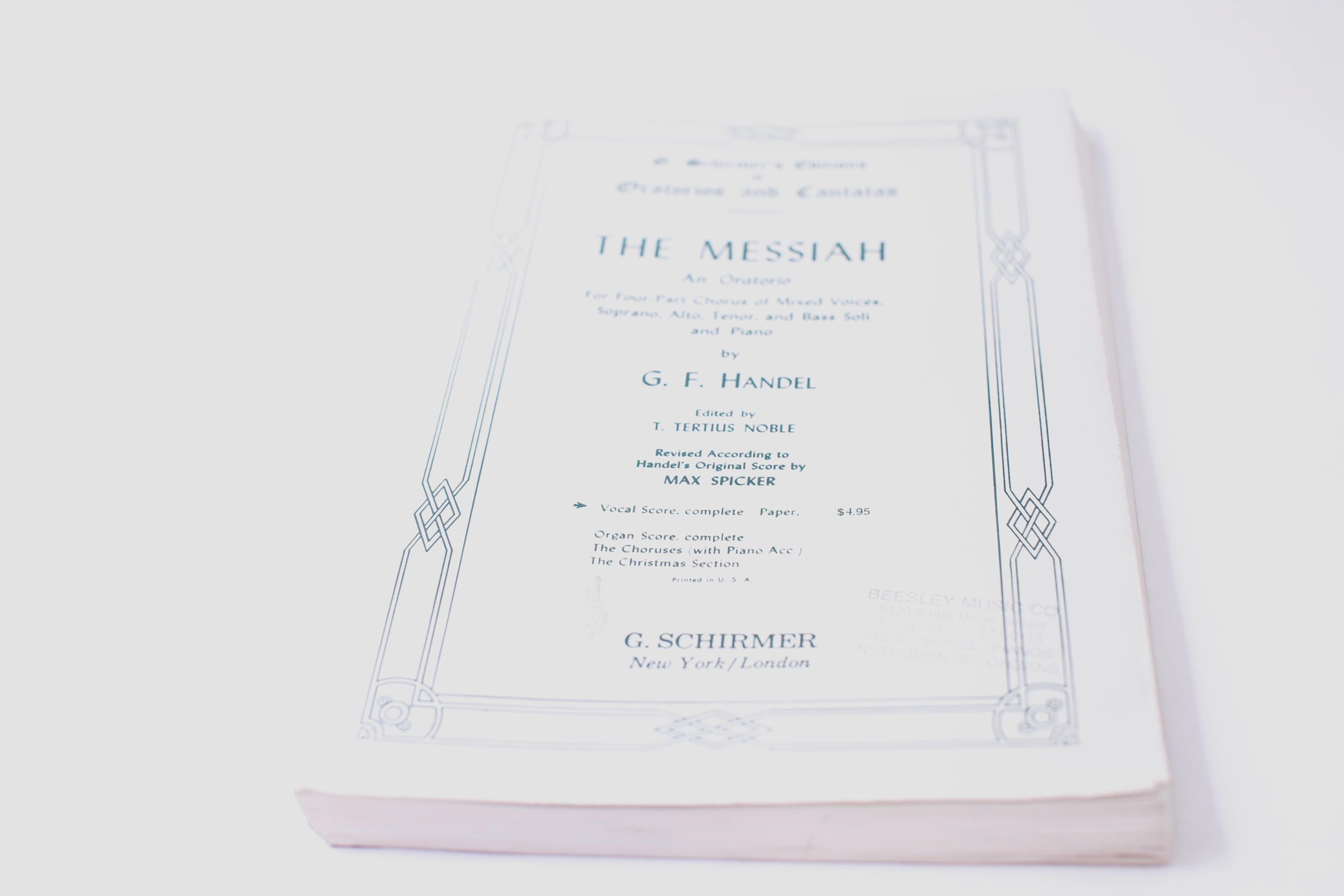 By e Frederick Handel - The Messiah: An Oratorio Complete Vocal S(中古品) The Messiah, Handel, an Oratorio, Vocal Score, Sheet Music