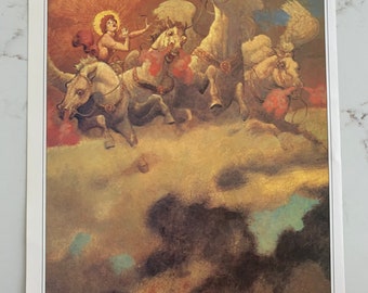 Phaeton, Helios, Chariot of The Sun God, Favorite Greek Myths, Mary Pope Osborne, Poster, Book Page, 11 x 8&quot;, Literature, Vintage, ~M-07-11