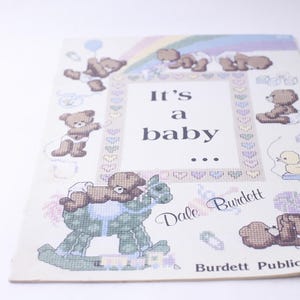 It&#39;s a Baby, Dale Burdett, Cross Stitch Designs, 1984, Burdett Publications, Illustrated, Paperback, Craft, Hobby, ~ 240904-WH 1198