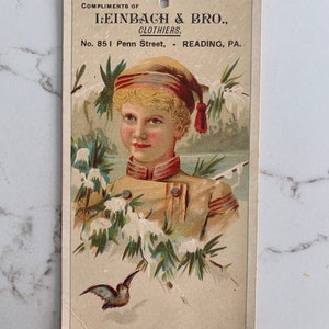 Young Man in a Uniform, Leinbach Clothiers, Victorian, Trade Card, 1880s, Antique, Cabinet Card, Advertising, Vintage, ~ 221119-EB-59498 483
