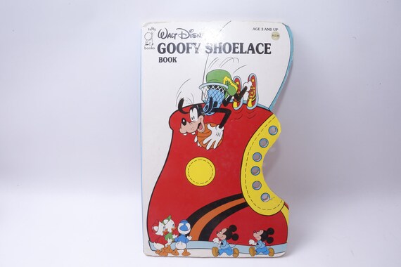 Walt Disney, Goofy Shoelace, Tuffy, Shape Book, Board Book