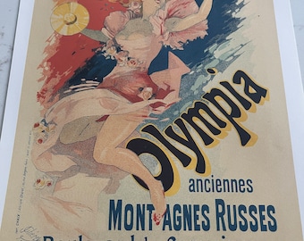 Vintage Advertising Art, Historical Olympia Print, Theater Poster Art, Olympia Anciennes Artwork, Antique, Memorabilia ~231909-WH 67 D