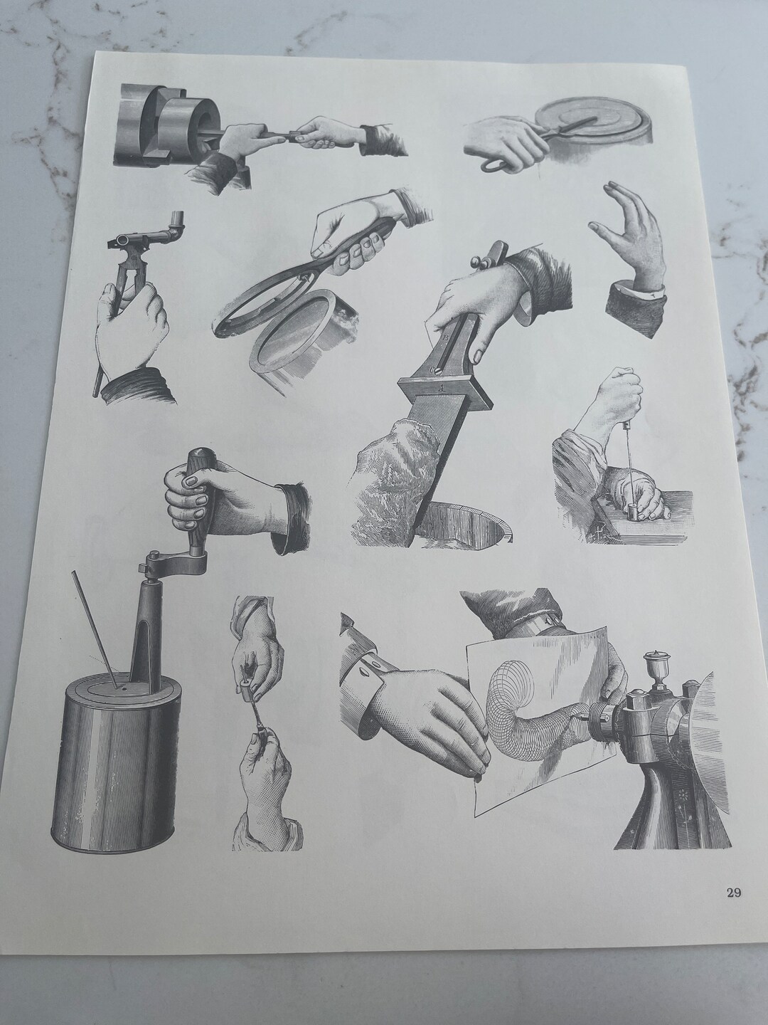 Hands Craft Welding Instruments Print Poster Bookplate Etsy