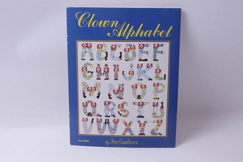 Just Crossstitch, Clown Alphabet, Item 503, ABC, Circus, Craft, Hobby ...