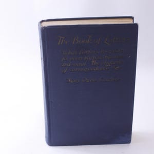 The Book of Letters, Mary Owens Crowther, 1930, Nelson Doubleday, Etiquette, Correspondence, Hardcover, Guide, ~ 240923-WH 1266