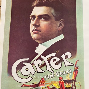 Carter il grande, Soldato di cioccolato, Magia, Poster, Fronte-retro, Grafica, Immagine, Pagina di libro, Stampa, 16 x 11", Arte, Vintage, ~ 1310 60