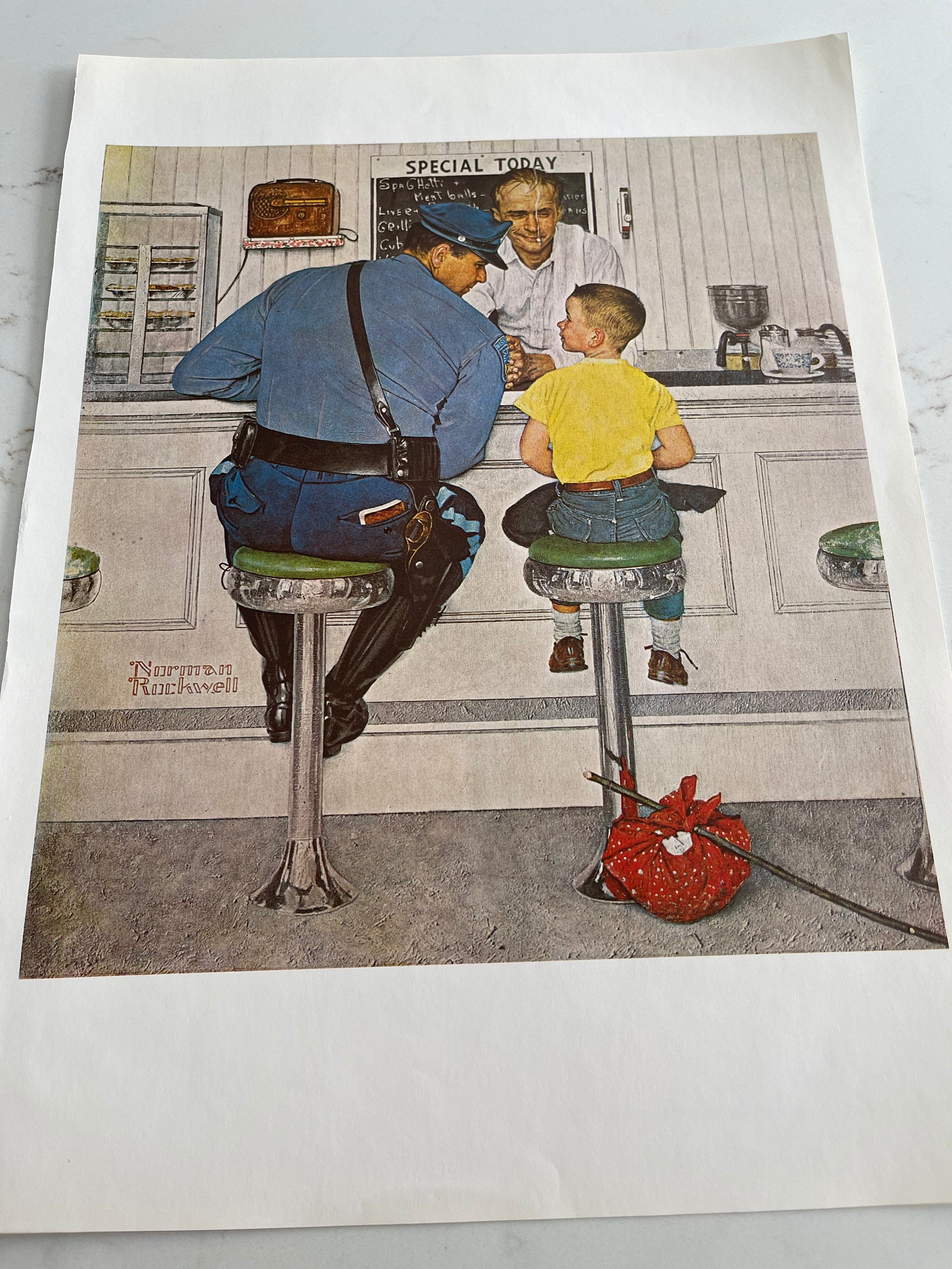Norman rockwell print runaway - Etsy 日本