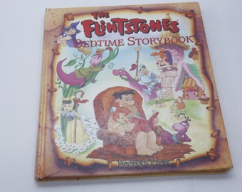 The Flintstones, Bedtime Storybook, Bedrock Press, Vintage, Picture Book, Child Reading, Nursery Library, ~ 230204-AHL 1175
