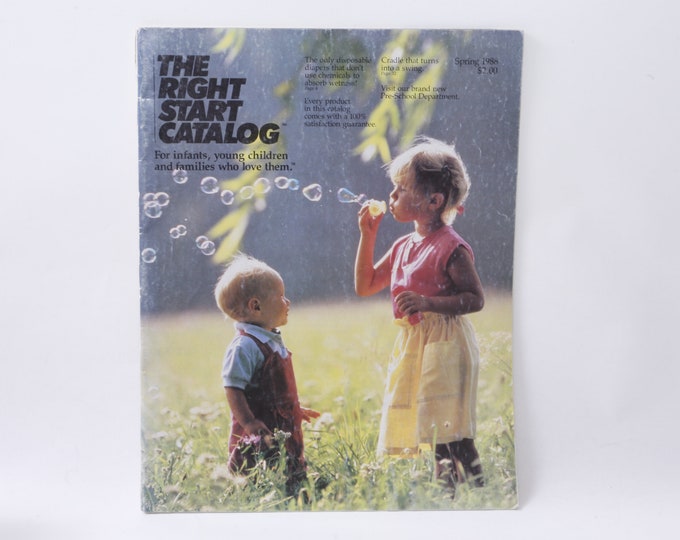 Vintage Toy Catalog the Right Start Catalog, Infants, Young Children