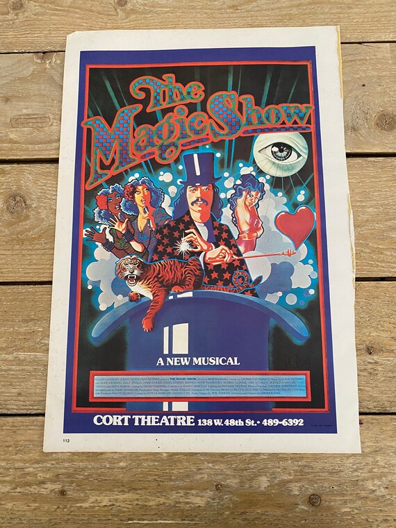 MGM ニュー オーダー 1984年 ジル•フルマノスキ撮影 ポスター マジックショー、ニューミュージカル、マーク・ウィルソン、ポスター