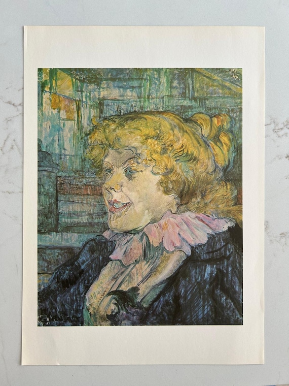 トゥールーズ＝ロートレック『星の港の貴婦人』肖像画、絵画、本の