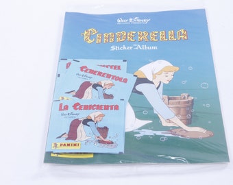 Walt Disney, Cinderella, Sticker Album, Stickers, Panini, 1987, Comics Characters, Vintage, Collection, Photo Prop, ~ 20-01-05
