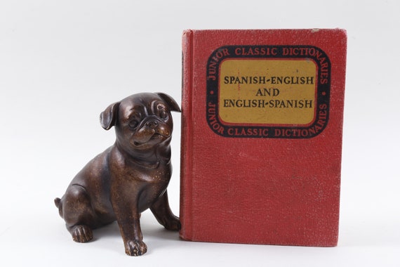 Spanish English English Spanish Dictionary Junior Classic Follet Hardcover Collection Vintage Flaw 171123 - 