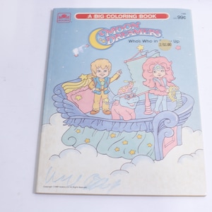 Moon Dreamers, A Big Coloring Book, Golden, 1987, Hasbro, Paperback, Imagination, Creativity, Adventure, Few Pages Colored, ~ 230215-DIS 68
