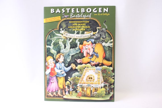 Hansel und Gretel, Kurt Völtzke, Cut-out, 3D Fairytale Theatre, Craft Book, Paper, Bastelbogen, Bastelspar, German, Guide, ~ 240127-WH 799