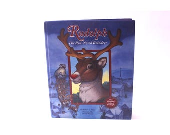 Rudolph, The Red-Nosed Reindeer, Picture Book, Robert L May, 2001, Christmas, Vintage, ~ 250709-WH 431