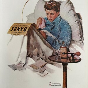 The Cold, Sick, Ticketagent, Brett Norman Rockwell, Druck, Buchseite, Kunst, 250214-WH C 120