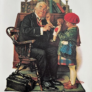 Norman rockwell the doctor and the doll - Etsy 日本
