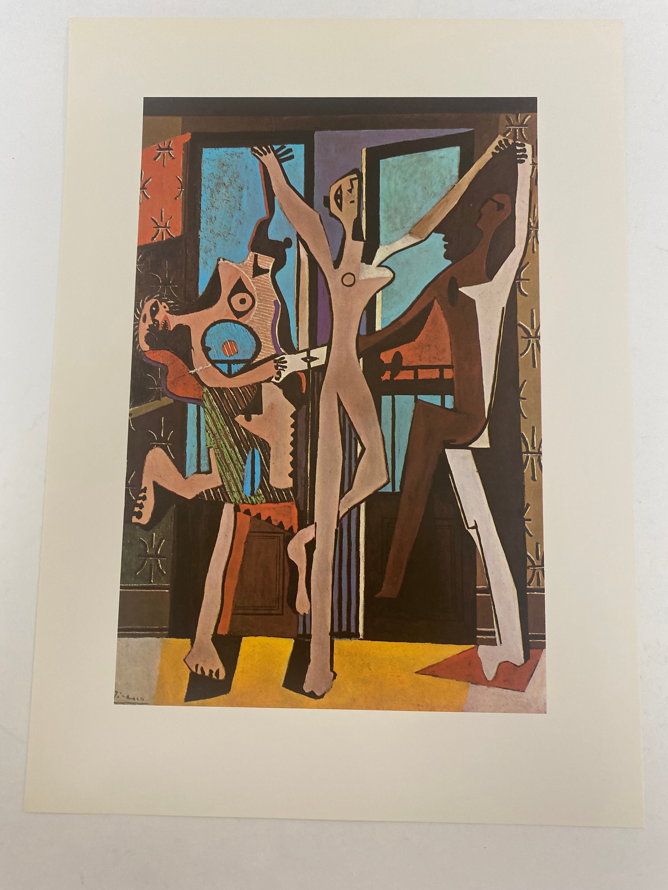 パブロ・ピカソ、Three Dancers、希少な画集より パブロ・ピカソ、裸婦、希少な画集より、新品高級額装付、状態