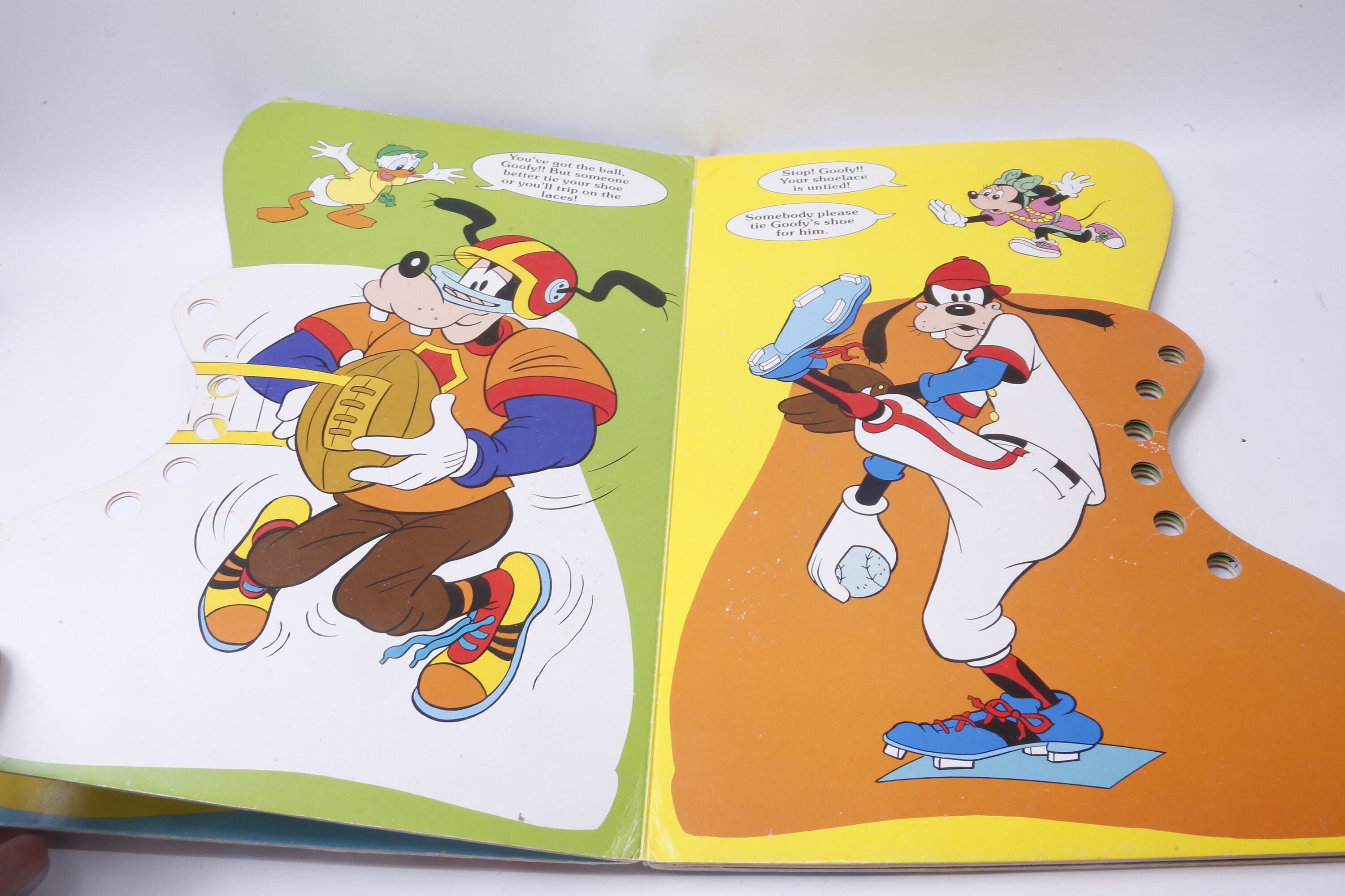 Walt Disney Goofy Shoelace Tuffy Shape Book Board Book