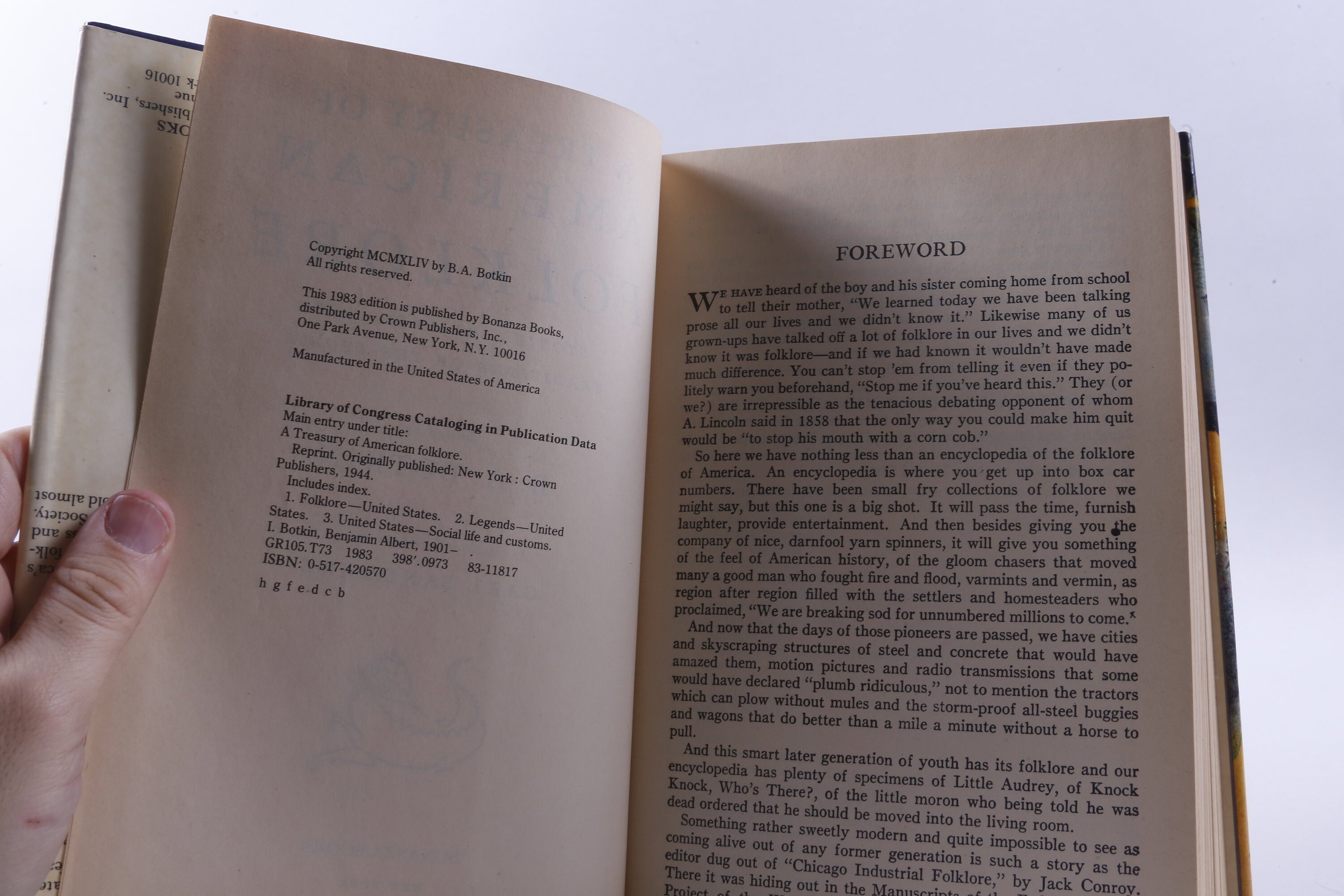 A Treasury of American Folklore, Stories, Legends, Tall Tales ...