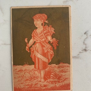 Bordeaux, Woman Holding Grapes, Washing Advertising, Victorian, Cabinet Card, 1880s, Antique, Photograph, Memorabilia, ~ 221119-EB-59498 483