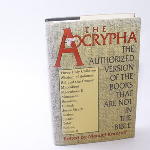 The Apocrypha, Authorized Version Of The Books That Are Not In The Bible, Manuel Komroff, 1992, Dorset Press, Hardcover, ~ 240624-WH 996