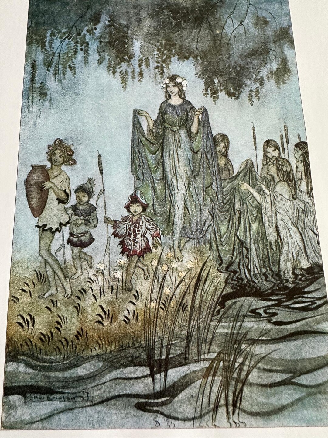 Arthur Rackham Sabrina Rises Comus Illustrations 8x11 Art Print Book ...