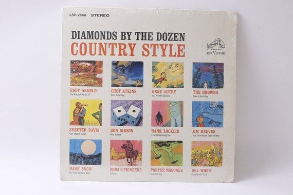Diamonds by the Dozen Country Style, RCA Victor, Vinyl, Vintage