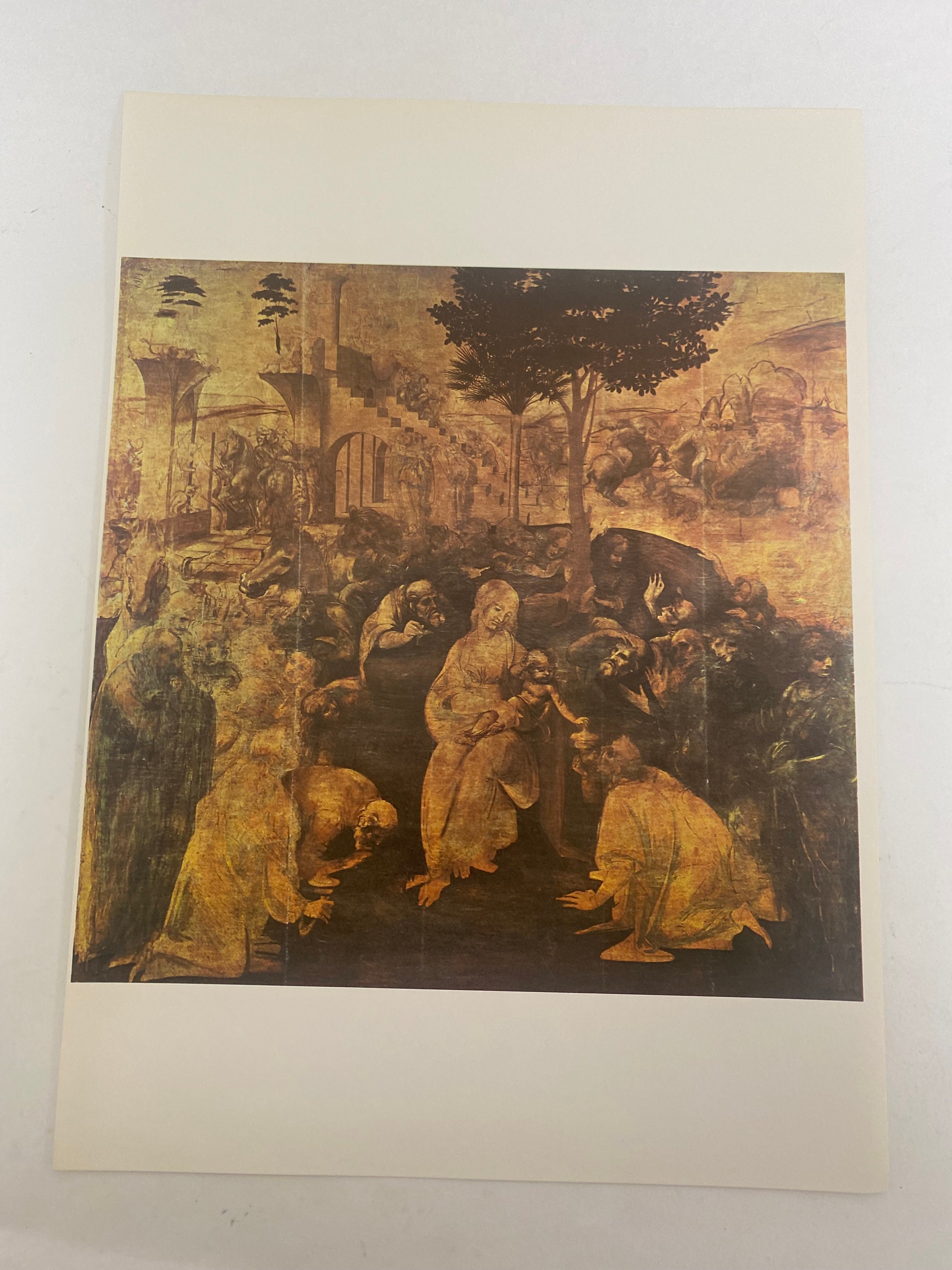 The Adoration Of The Magi By Leonardo Da Vinci