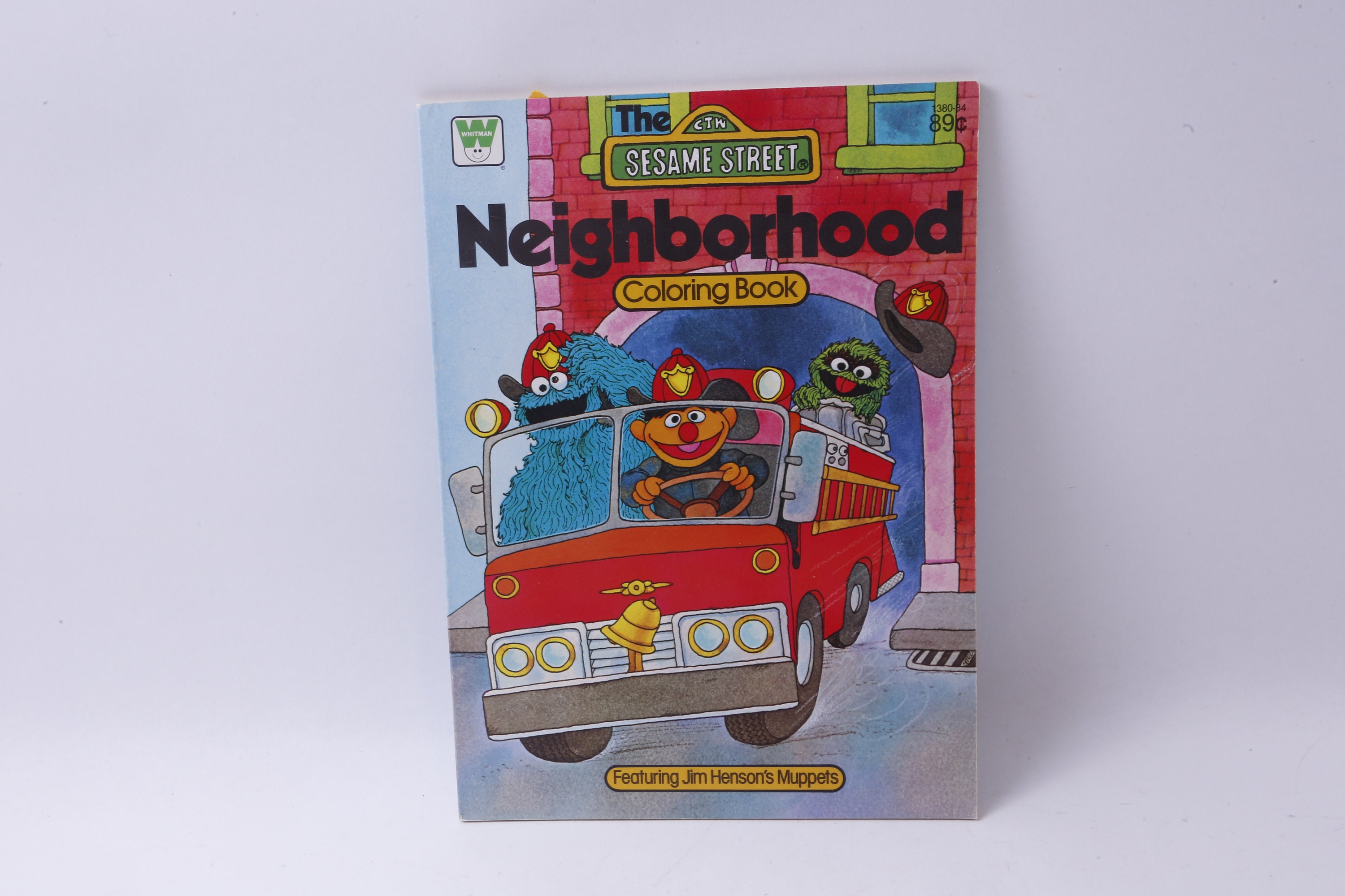 Sesame Street, Neighborhood, Muppets, Whitman, Coloring Book, Vintage ...
