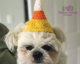 CROCHET PATTERN - Candy Corn Hat for Pets