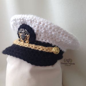 Navy Baby - Officer or Enlisted Hat newborn photo prop