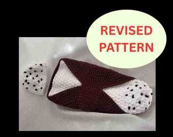 CROCHET PATTERN - REVISED Cannoli Baby Newborn Costume