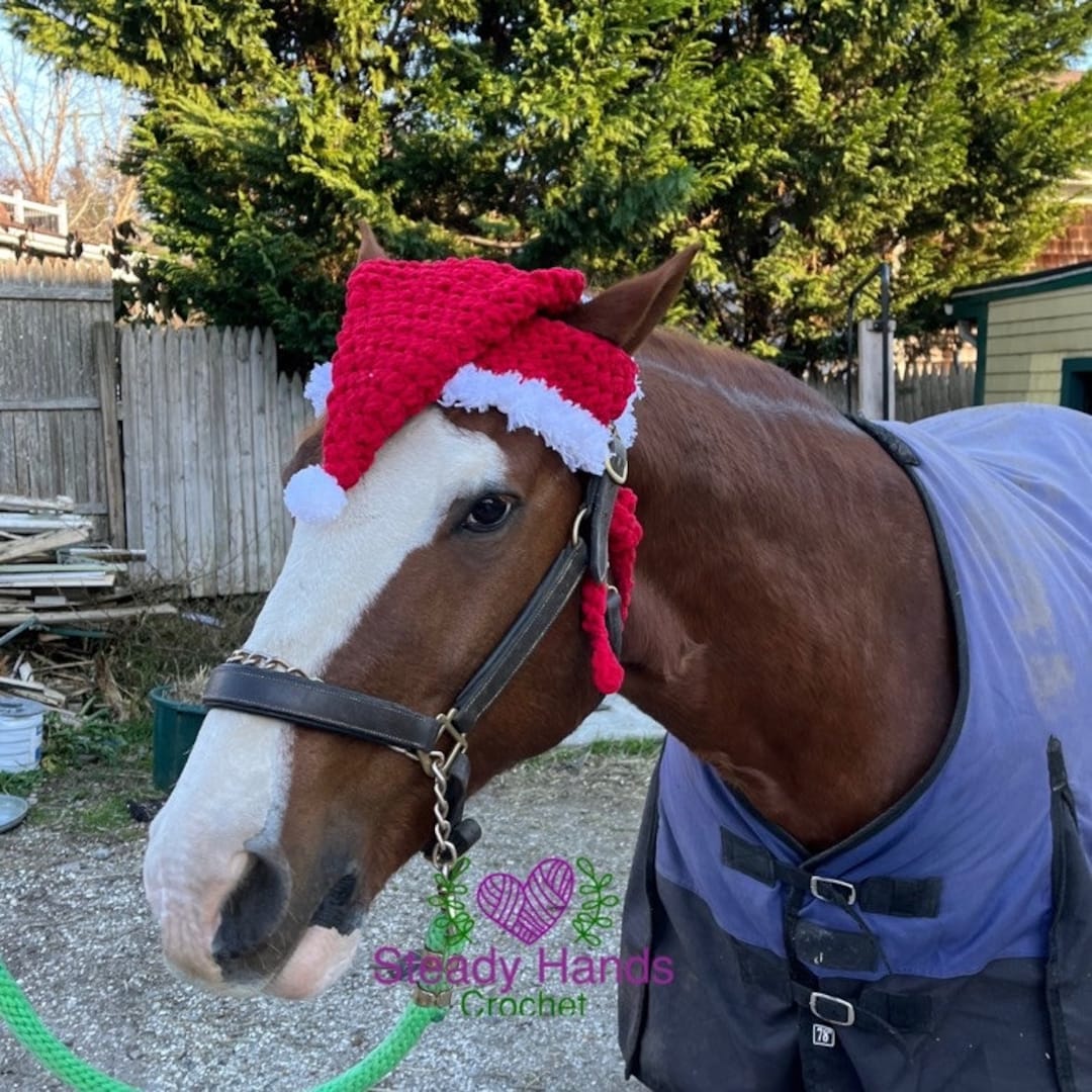 Santa Hat for Horses - Etsy