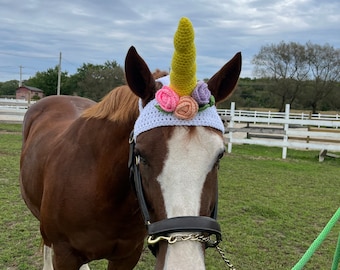 Unicorn Hat for Horses