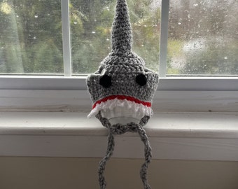 CROCHET PATTERN - Shark Hat for Cats