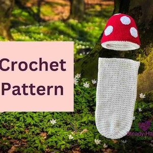CROCHET PATTERN -  Mushroom Newborn Halloween Outfit
