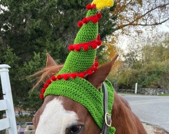 Christmas Tree Hat for Horses