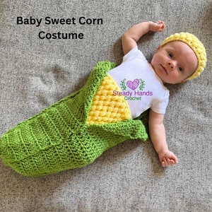 Sweet Corn Baby Costume photo prop