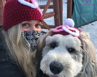 Me & My Furry Valentine Hats for Dogs