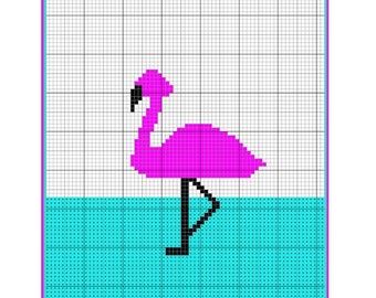CROCHET PATTERN - Large Flamingo Blanket