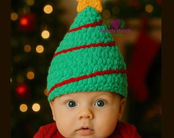 Baby's First Christmas Tree Hat